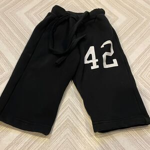 Wes & Willy Boys Black ‘42’ Tie Sweatpants